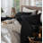 MooMee Sheet Set Extra Deep Pocket 100% Washed Cotton Linen Like Textured Lightweight Breathable-457149648-404490825