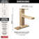 Velum Single Hole Bathroom Faucet with Drain Assembly, Single Handle Bathroom Sink Faucet