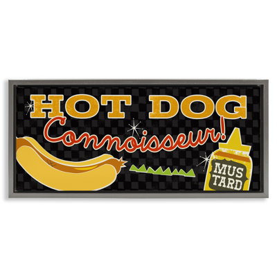 «Hot Dog Connoisseur», art mural encadré par Pela Studio