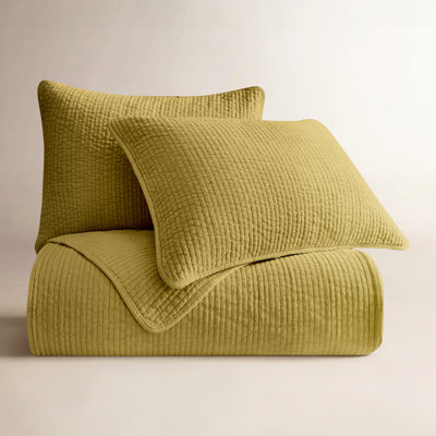 Stone Washed Cotton Velvet Quilt Set