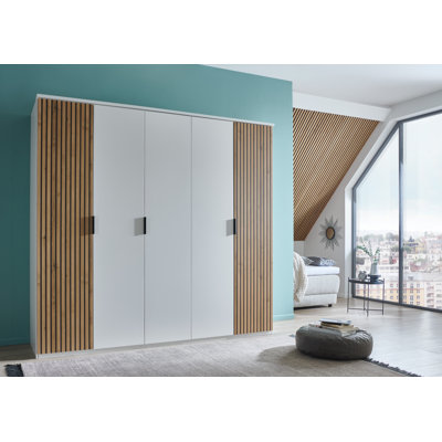 Nakishia 5 Door Manufactured Wood Wardrobe