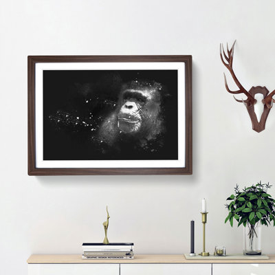 Ape Paint Splash - Framed Print