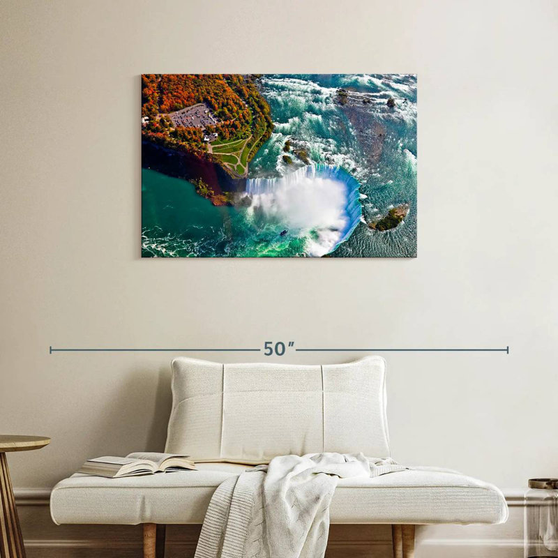 Aerial View Of Niagara Falls, 24" H x 36" W