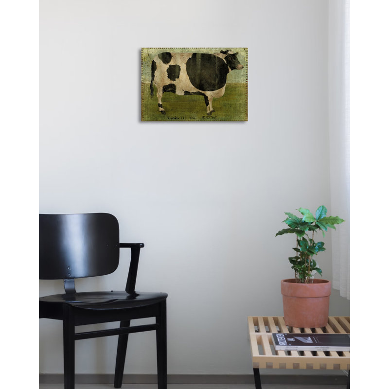 "Isobell the Cow" par Beth Albert, reproduction d'art sur toile tendue, H 12 po x l 16 po x P 1,5 po