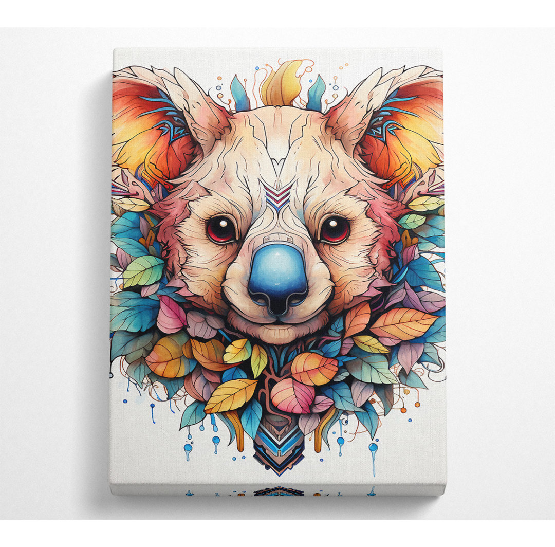 Koala Bär Natur Abstrakt - Kunstdrucke auf Leinwand