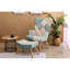 Fauteuil d'appoint moderne avec repose-pieds, fauteuil de salon et repose-pieds, fauteuil d'appoint confortable-483020007