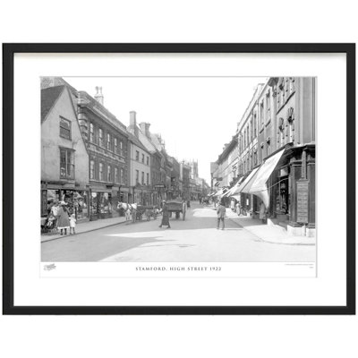 Stamford, High Street 1922 by Francis Frith - Single Picture Frame Print