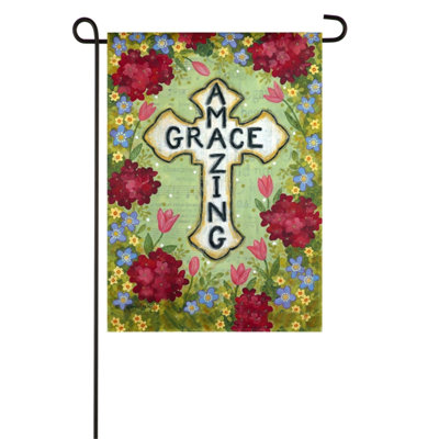 Drapeau de jardin 2 côtés en polyester 10 x 6