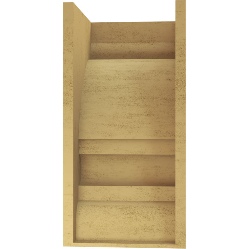 12"W x 12"D x 24"H Diane Rough Cedar Woodgrain TimberThane Corbel, Primed Tan, 24" H x 12" W x 12" D