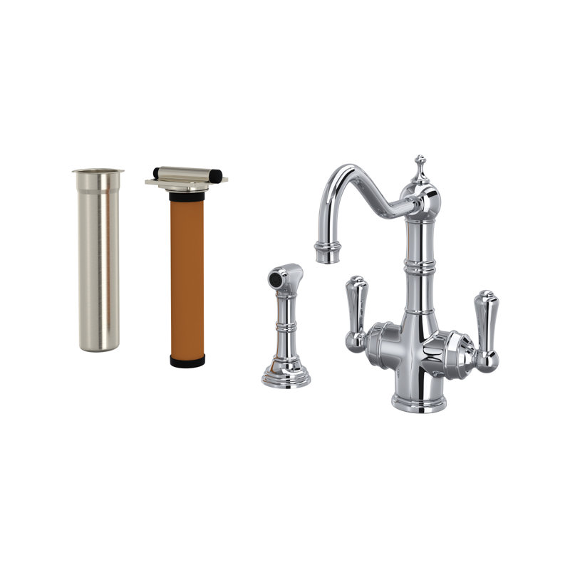 Edwardian Hot Water Dispenser, Satin English Gold