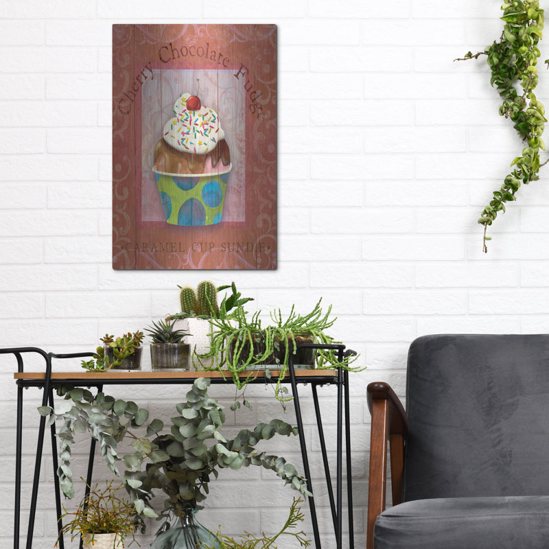 «Fiona Stokes-gilbert-ali_parlor Ice Cream 4» par Fiona Stokes-Gilbert, art mural en métal, 12 po x 16 po, H 16 po x l 12 po