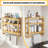 Chaketa 3 Piece Solid Wood Tiered Shelf