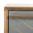 Elegant Leni 18'' W Nightstand – Stylish Modern Wood Bedside with Brass Legs & Unique Drawer Design