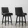 Aleksy Swivel Solid Wood Counter Stool