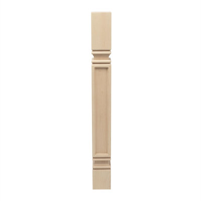 Solid Hardwood Mission Kitchen Island Leg