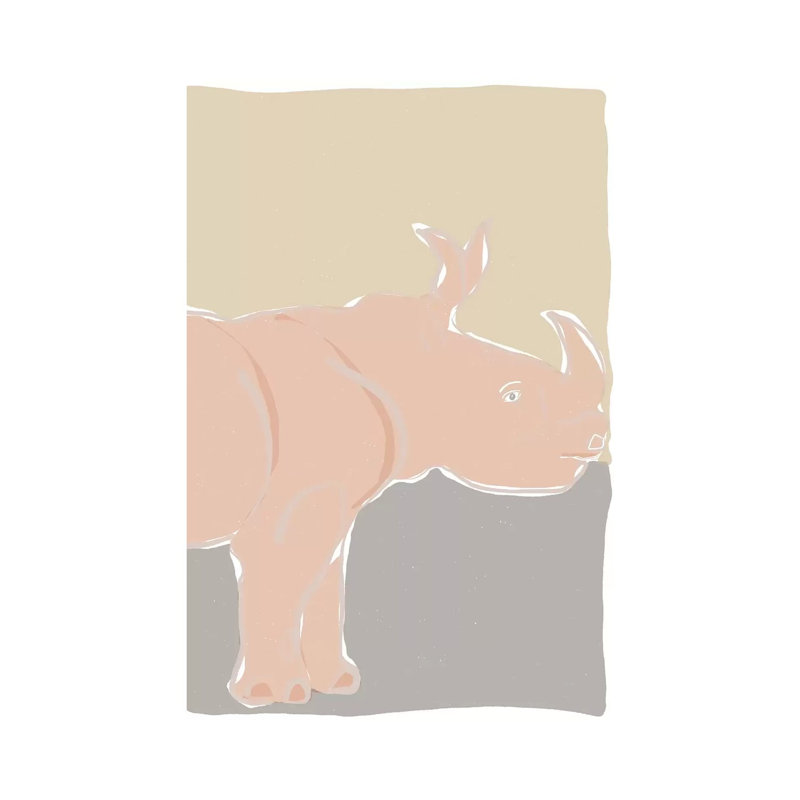 Pastel Zoo I by Rob Delamater - Wrapped Canvas Gallery-Wrapped Canvas Giclée, 45.72 cm H x 30.48 cm W