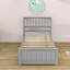 Lit plateforme simple en bois-770457885