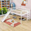 Lit mezzanine en bois avec échelle et glissade Jacoury-1953882118