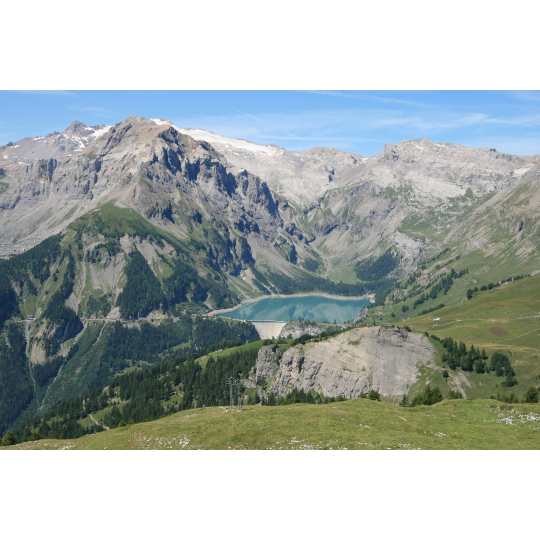 Bergsee, Crans-Montana von Ojurevic - Leinwandbild