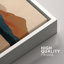 «Mid-Century Modern Brown Mountain Lake Landscape Decor», art mural, impression sur toile, 2 pièces-99016291-99016293