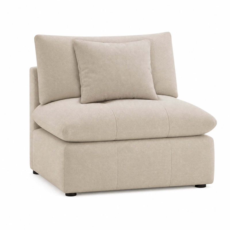 Armless Design With Throw Pillows
