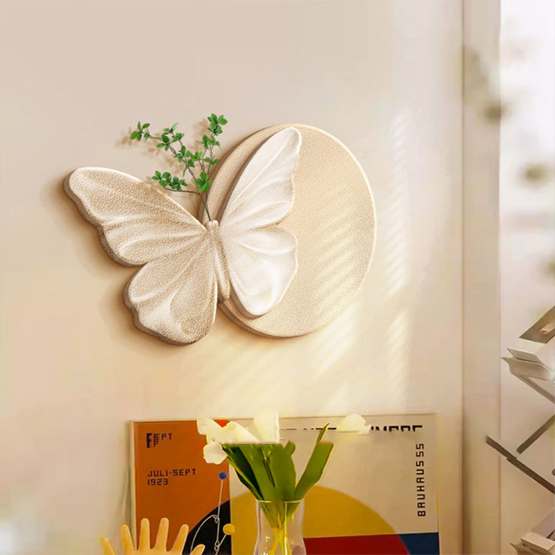 Art mural rond moderne en grès pour le salon, le salon, la cuisine et la salle à manger, H 27,56 po x l 17,72 po x P 1,18 po
