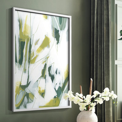 Reproduction encadrée Emerald Ice IV - bois massif