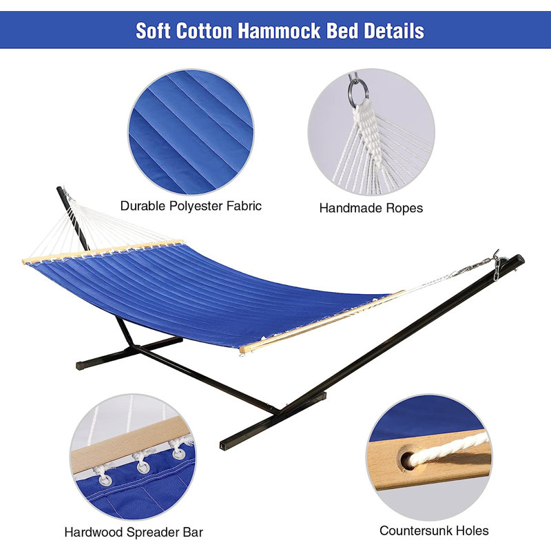 Darrias 2 Person Camping Hammock with Stand