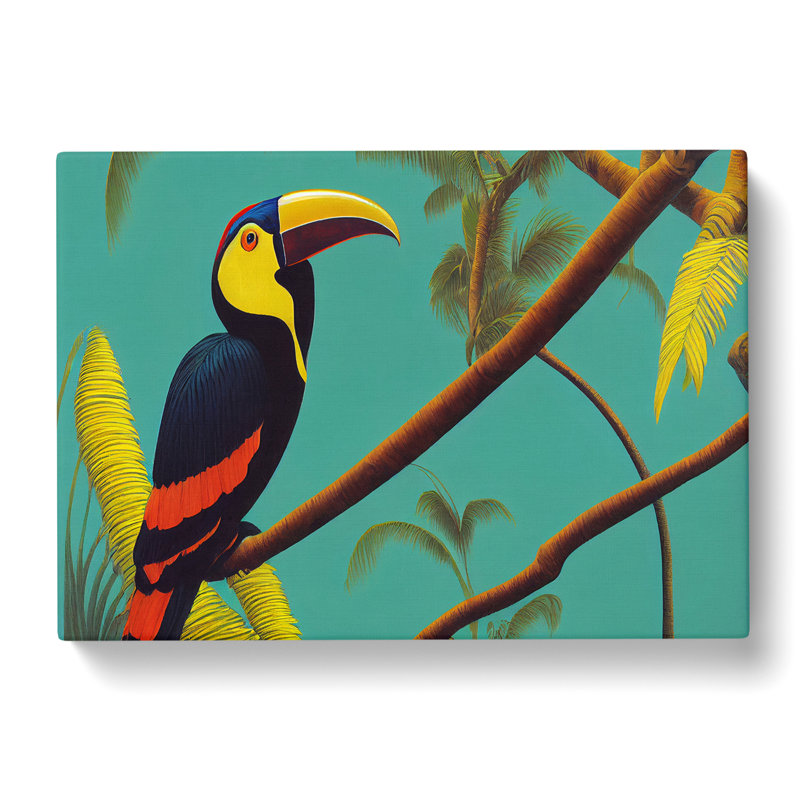 Radiant Toucan Bird - Wrapped Canvas Painting