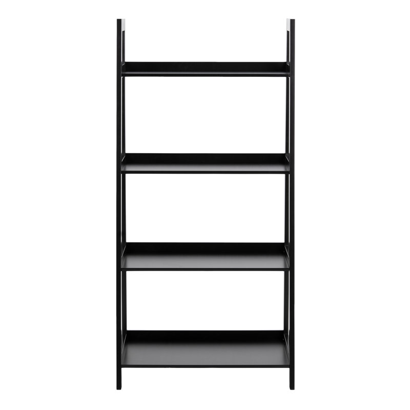 Sansa Ladder Bookcase, Black, 180cm H x 63cm W x 40cm D