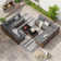 Treyshun Wicker 10 - Person Modular Patio Conversation Sets with Cushions