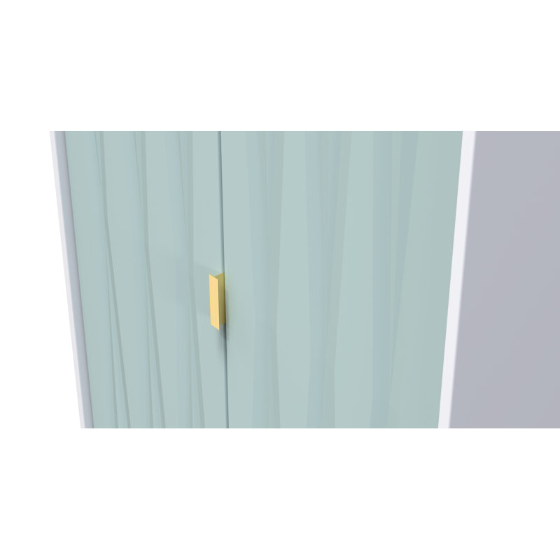 Baturhan Manufactured Wood Wardrobe, Duck/White