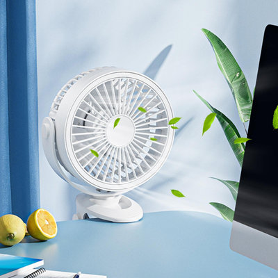 Ventilateur rechargeable avec lumière de bureau de bureau de type kndndieu