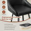 Swivel Counter Stool with Metal Frame-1836565644