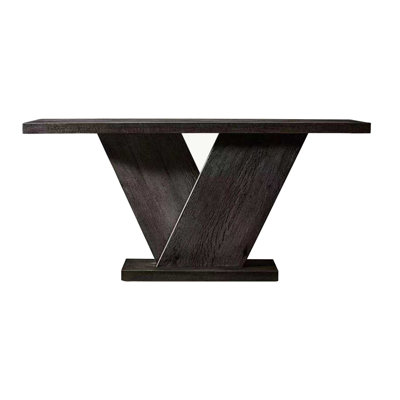 Modern simplicity solid wood porch table.
