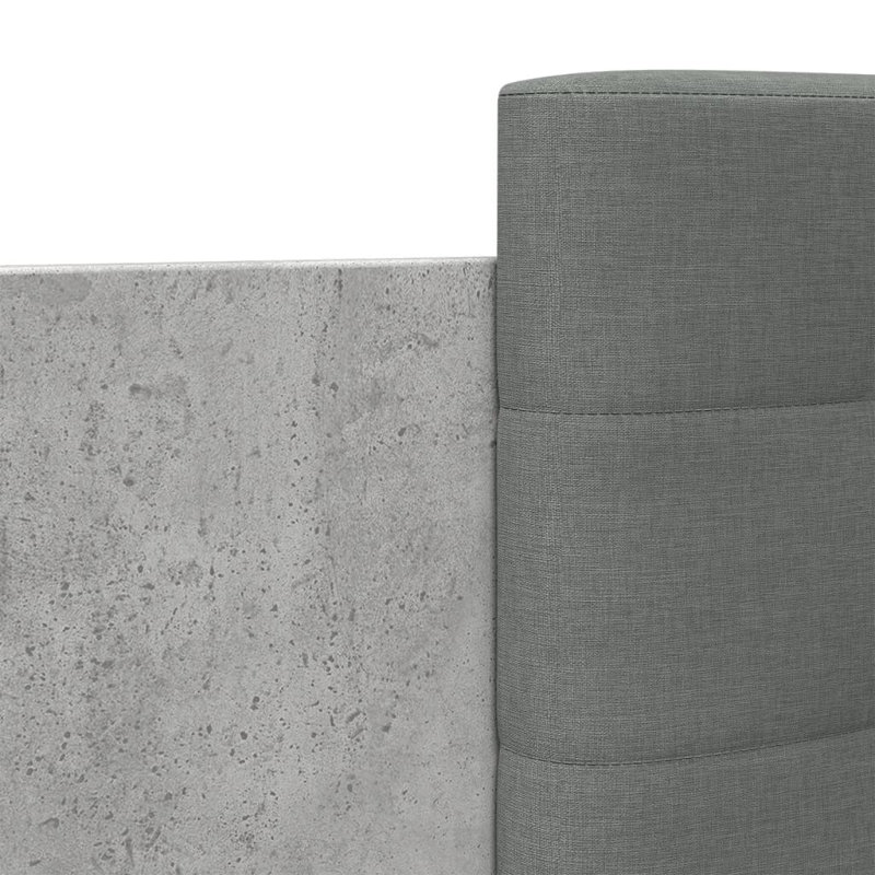 Middleport Bed, Concrete Grey, UK Small Single - 75 x 190 cm