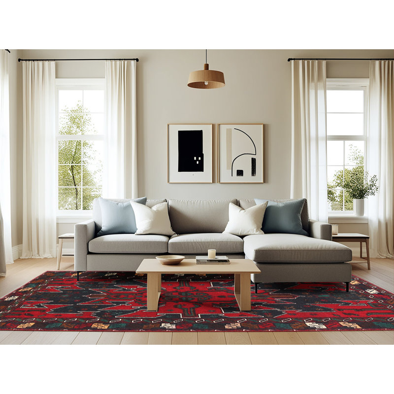 Southwestern Indoor Rug, Rectangle 6' x 9'