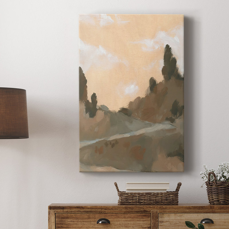 Hillside Walking Path V - Galerie Cavas sur mesure, H 18 po x l 12 po