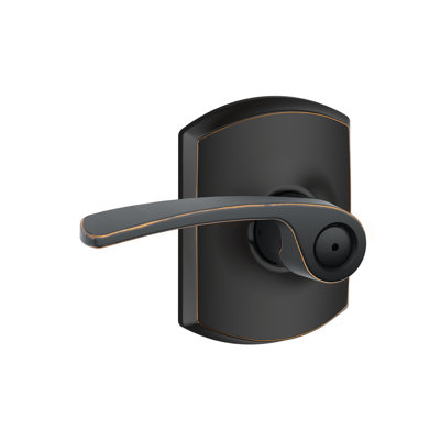 Merano Lever with Greenwich Trim Bed and Bath Lock