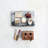 Marble Cheese Server Set With Mango Wood Stand, Black, Set Of 4