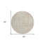 Tapis beige rond 8 po
