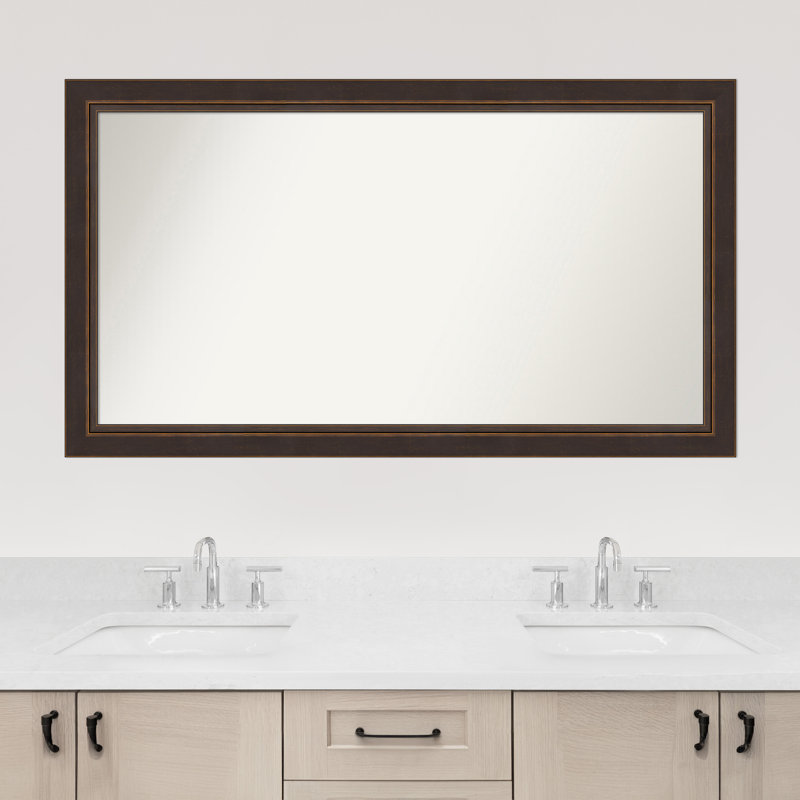 Ramsses Solid Wood Wall Mirror, 28.5" x 50.5", Rectangle