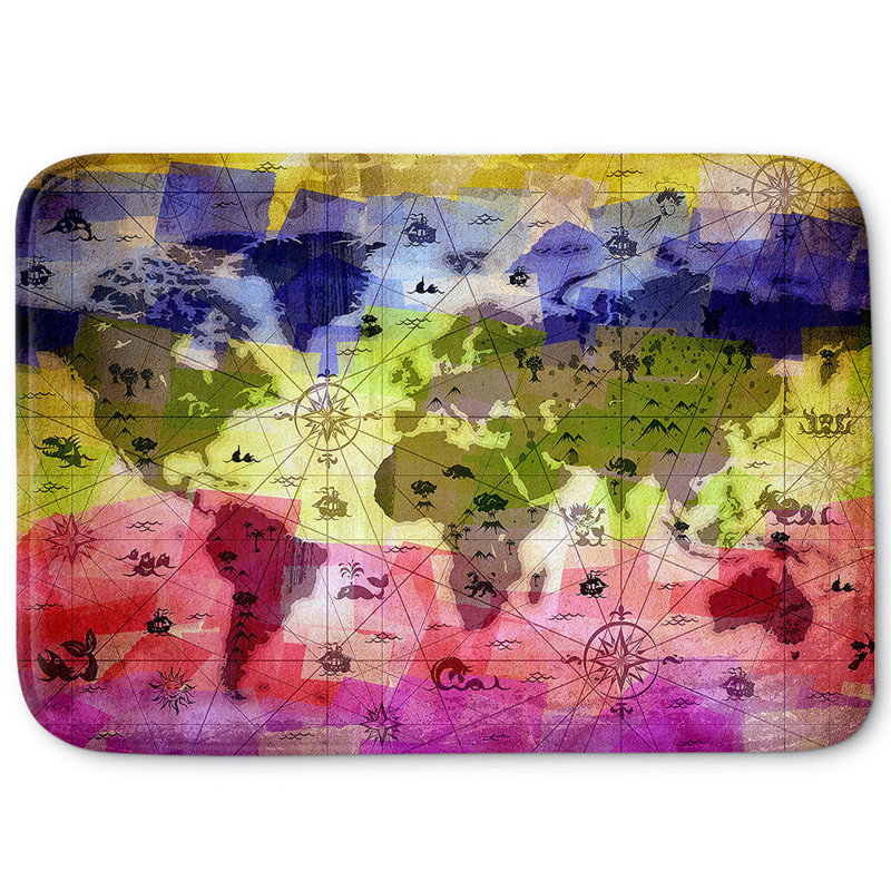 Non-Slip Bath Mat, 24" W x 17" L x 1" H