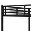 Lit mezzanine en métal Queen Size avec prise électrique, éclairage DEL et bureau-1903875696