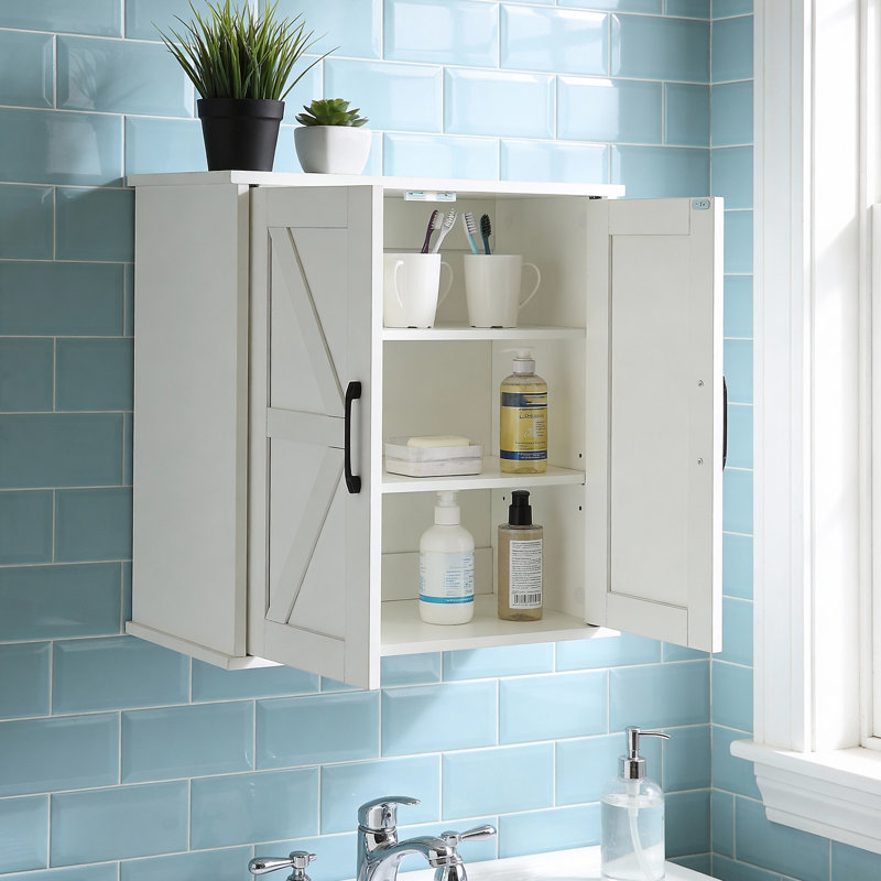 600mm W 600mm H Wall Mounted Required Medicine Cabinet Mirror 3 Fixed