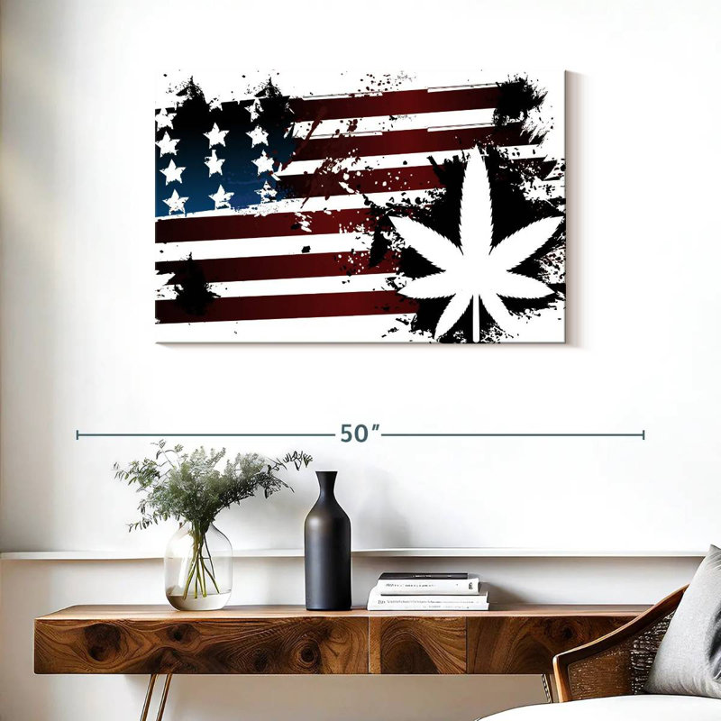 Marijuana And American Flag