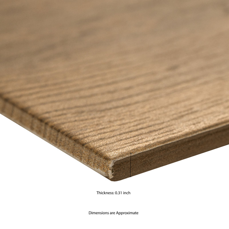 Carreau de plancher et de mur en porcelaine mat 9 po x 47 po Sandaro, Meli