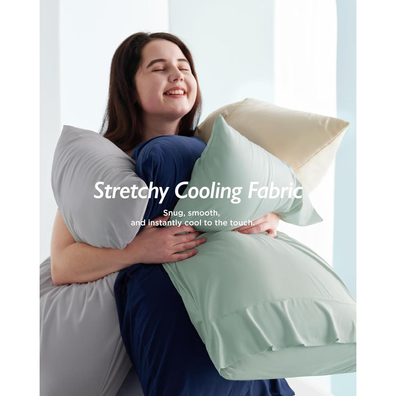 Breescape Cooling Pillow Cases, Insignia Blue, King Pillow Case