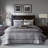 6 Piece Reversible Jacquard Quilt Set With Throw Pillows Grey/Taupe King/Cal King-117515557-117515556