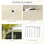 Auvent avec moustiquaire 10 pi x 10 pi Outsunny